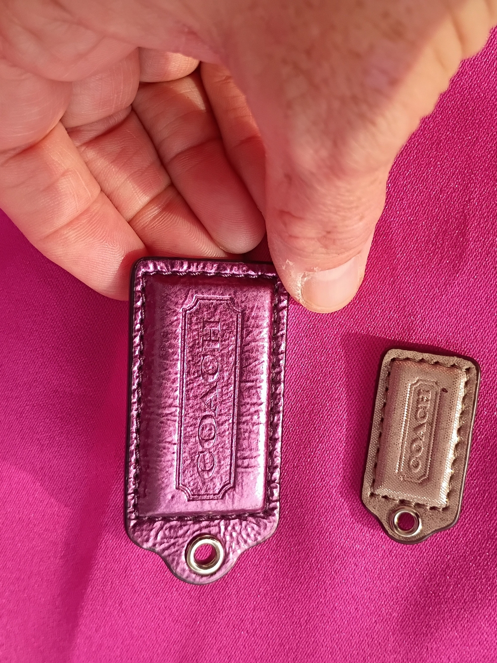 COACH Metallic Hang Tags